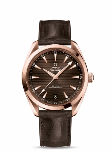 Omega Seamaster Aqua Terra 150M Master Chronometer 41 Sedna Gold / Brown / Alligator 220.53.41.21.13.001 (22053412113001)